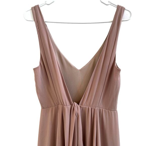 Show Me Your Mumu Jenn Beige V-Neck Sleeveless Maxi Dress size Medium #9061 - Picture 8 of 16